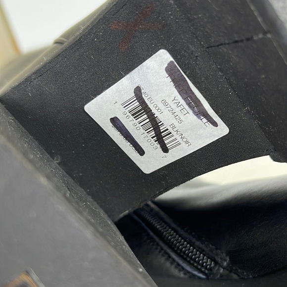 NWOB Paloma Barcelo Yafet Heeled Platform Tall Boots Size 40 Black - Picture 12 of 12